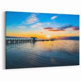 Florida Keys Wall Art – Serene Dock Sunset Coastal and Ocean Photography