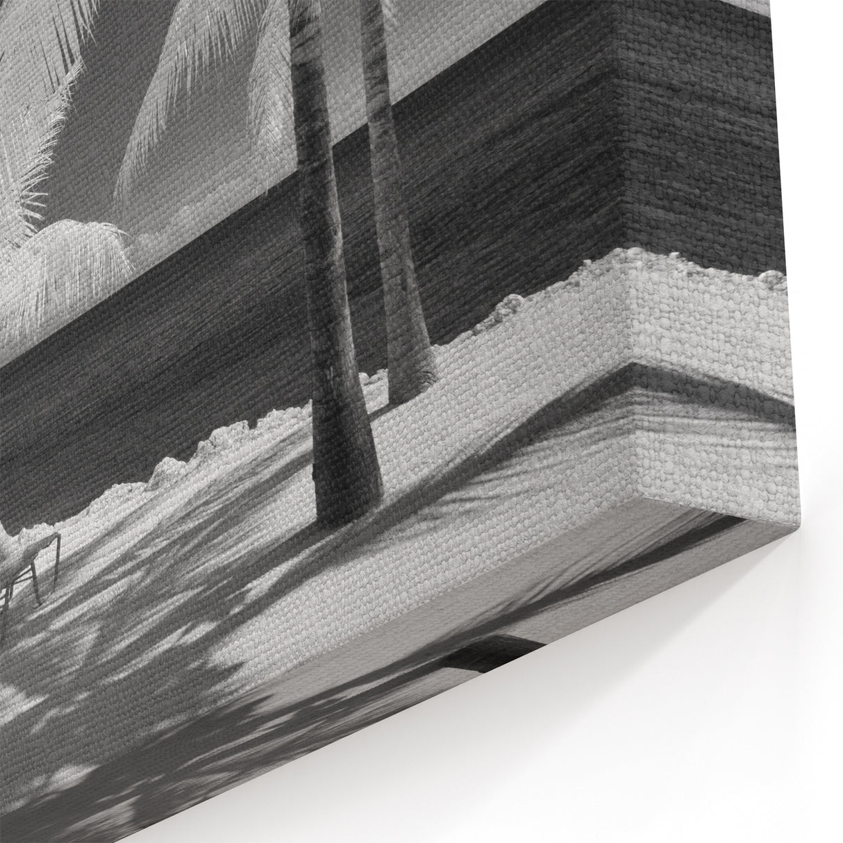 Black and White Florida Keys Palm Tree Wall Art – Coastal Beach Decor