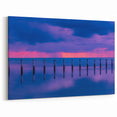 Florida Keys Purple Sunset Wall Art – Ocean and Coastal Scenic Decor