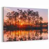 Golden Everglades Sunset Wall Art - Scenic Florida Nature Photography