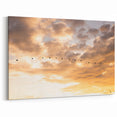 Elegant Everglades Wall Art - Birds in Flight at Sunset Nature Photography