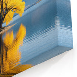 Otago Landscape Art - New Zealand Scenery  Golden Tree Canvas Print