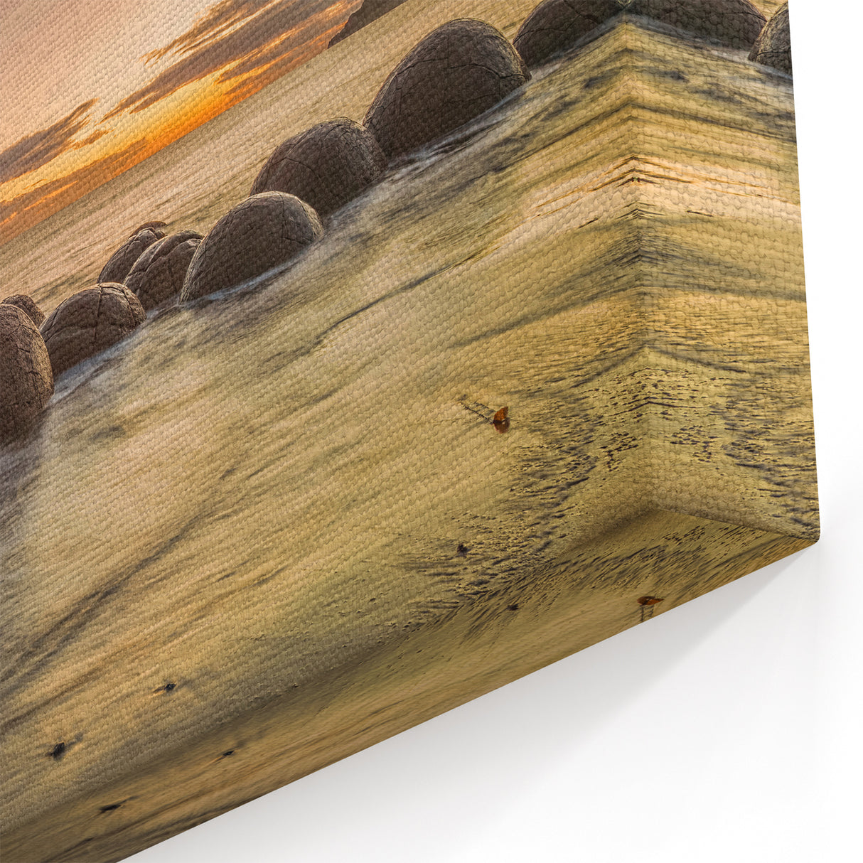 Otago Wall Art - Central Otago Canvas  Moeraki Boulders Sunset Print