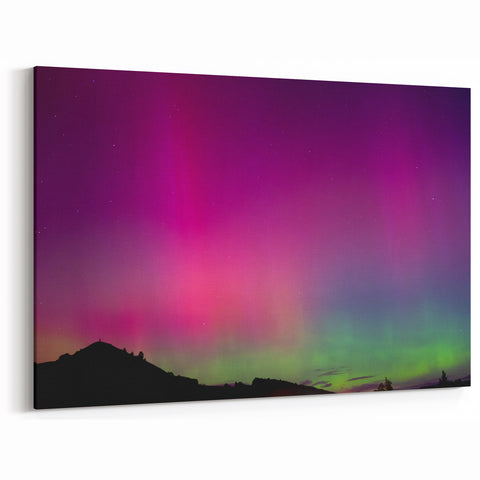 Otago Wall Art - Central Otago Canvas  Southern Lights Aurora Print