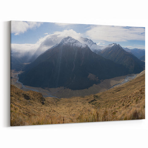 Otago Landscape Art - New Zealand Scenery  Majestic Mountain Canvas