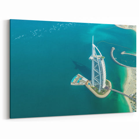 Burj Al Arab Wall Art - Iconic Dubai Luxury Hotel Canvas Prints for Sale