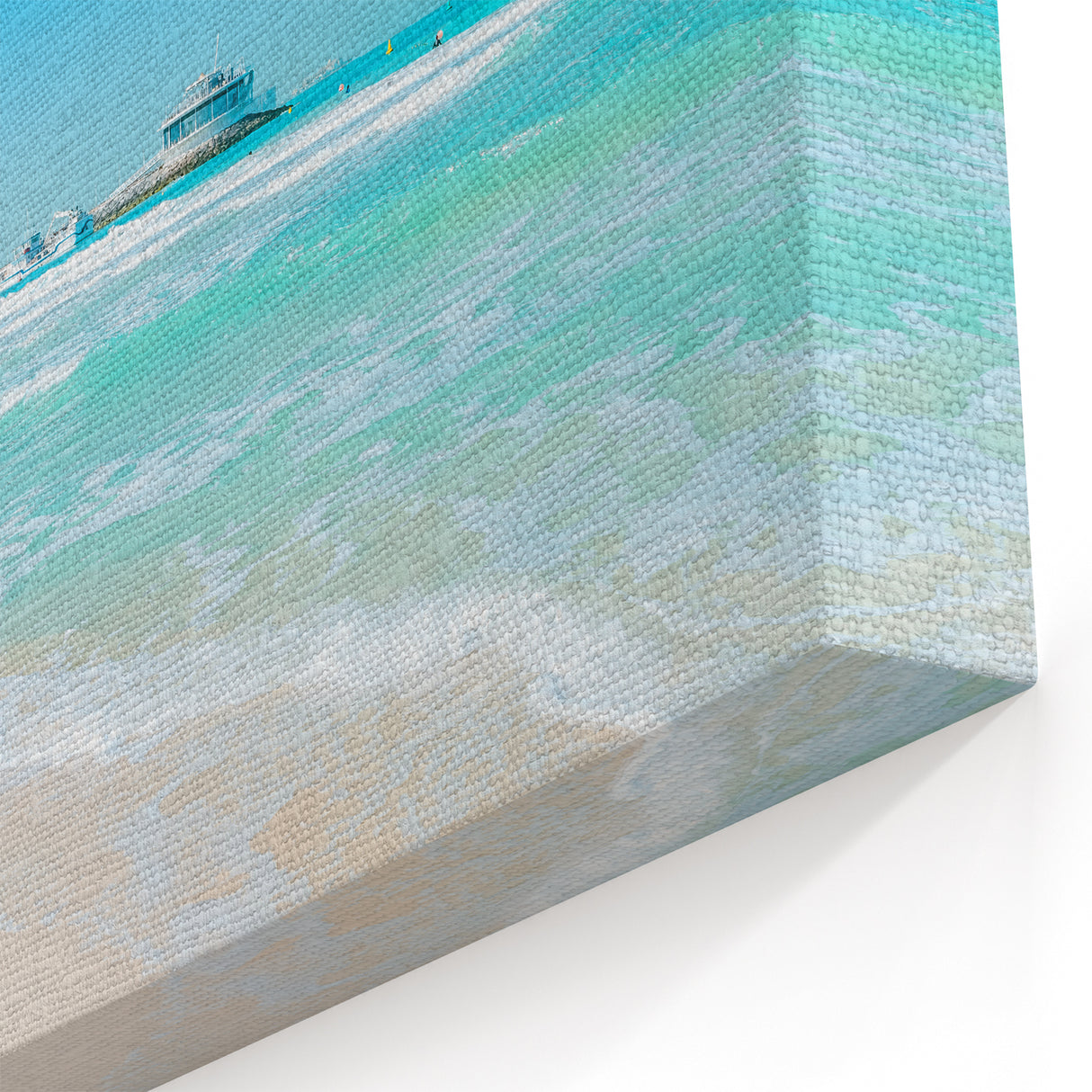 Burj Al Arab Scenic Prints - Dubai Luxury Hotel Beach Canvas Art