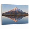 Taranaki Wall Art – New Zealand Scenery Art with Mountain Reflection