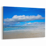 Daytona Wall Art - Clear Blue Sky and Ocean Waves on Sandy Beach