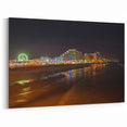 Daytona Wall Art - Nighttime Cityscape with Ferris Wheel Reflections