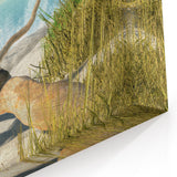 Daytona Wall Art - Majestic Heron by the Ocean on a Sunny Beach