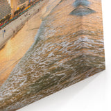 Daytona Wall Art - Colorful Beachfront with Ferris Wheel at Sunset