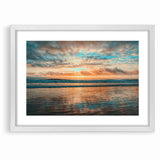 Daytona Wall Art - Breathtaking Sunset Over Calm Ocean Waves