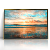 Daytona Wall Art - Breathtaking Sunset Over Calm Ocean Waves