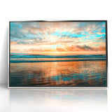 Daytona Wall Art - Breathtaking Sunset Over Calm Ocean Waves