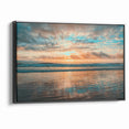 Daytona Wall Art - Breathtaking Sunset Over Calm Ocean Waves