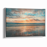 Daytona Wall Art - Breathtaking Sunset Over Calm Ocean Waves