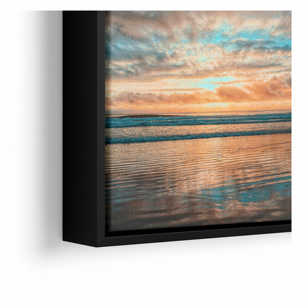 Daytona Wall Art - Breathtaking Sunset Over Calm Ocean Waves