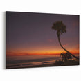 Daytona Wall Art - Tranquil Palm Tree at Twilight by the Ocean