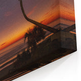Daytona Wall Art - Tranquil Palm Tree at Twilight by the Ocean