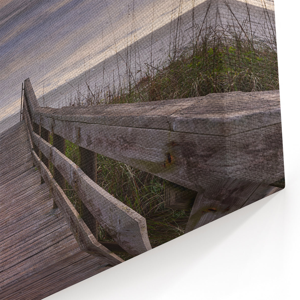 Daytona Wall Art - Wooden Boardwalk Leading to the Tranquil Beach