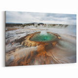 Iceland Wall Art – Geothermal Landscape Canvas