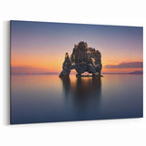 Nordic Wall Art – Hvítserkur Rock Formation at Sunset