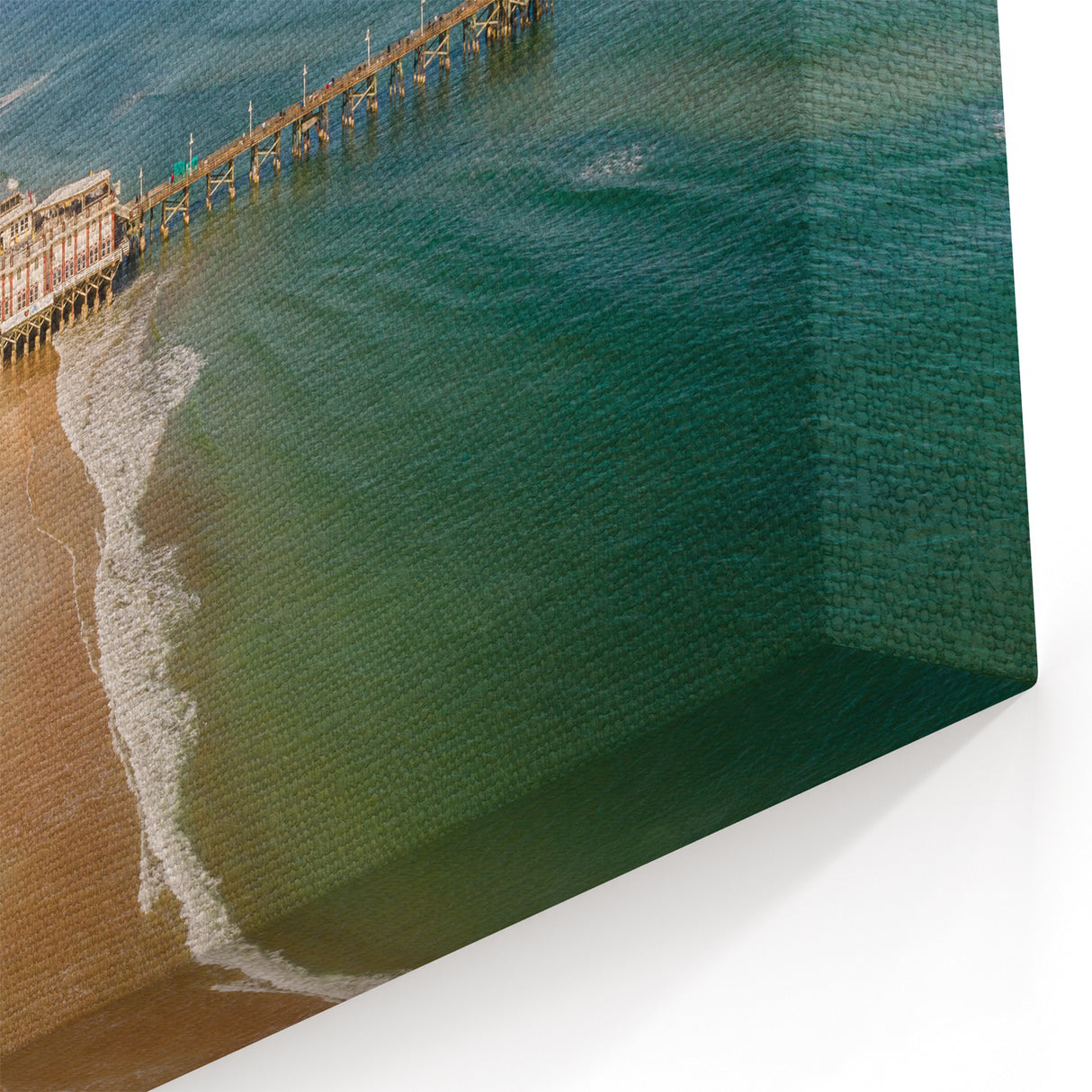 Daytona Beach Aerial View - Scenic Coastal Florida Art on Canvas