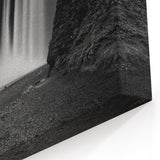 Iceland Waterfall Art – Skógafoss in Black and White Canvas