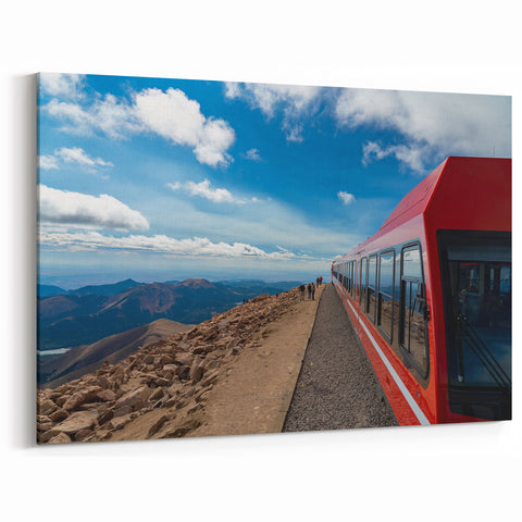 Pikes Peak Wall Art - Scenic Train Ride Photography from Colorado