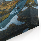 Iceland Canvas Prints – Kirkjufell Mountain and Waterfall Landscape