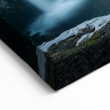 Iceland Canvas Prints – Kirkjufell Mountain and Waterfall Landscape
