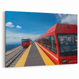 Framed Pikes Peak Art - Scenic Colorado Train Ride Photography Print