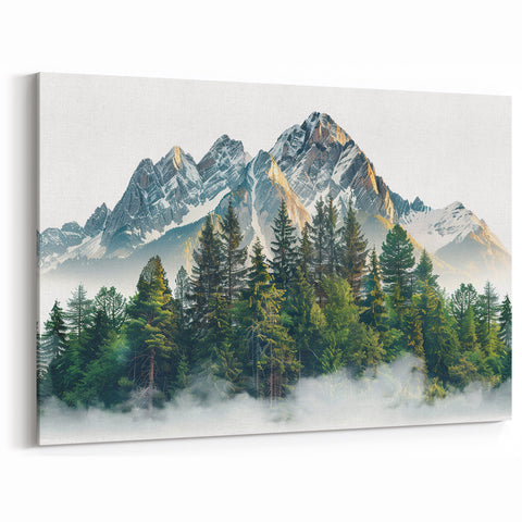Majestic Colorado Mountain and Forest Art - Pikes Peak Canvas Prints