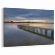 Serene Daytona Beach Dock at Dusk - Scenic Coastal Florida Art on Canvas