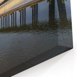 Serene Daytona Beach Dock at Dusk - Scenic Coastal Florida Art on Canvas
