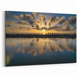 Daytona Beach Sunrise Reflections - Scenic Coastal Florida Art on Canvas