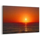 Golden Daytona Beach Sunset - Vibrant Coastal Florida Art on Canvas