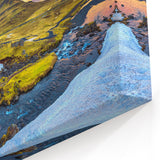 Iceland Waterfall Art - Kirkjufell Mountain Canvas