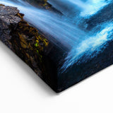 Iceland Waterfall Art - Kirkjufell Mountain Canvas