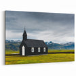 Nordic Wall Art - Black Church of Budir Iceland Canvas