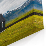 Nordic Wall Art - Black Church of Budir Iceland Canvas