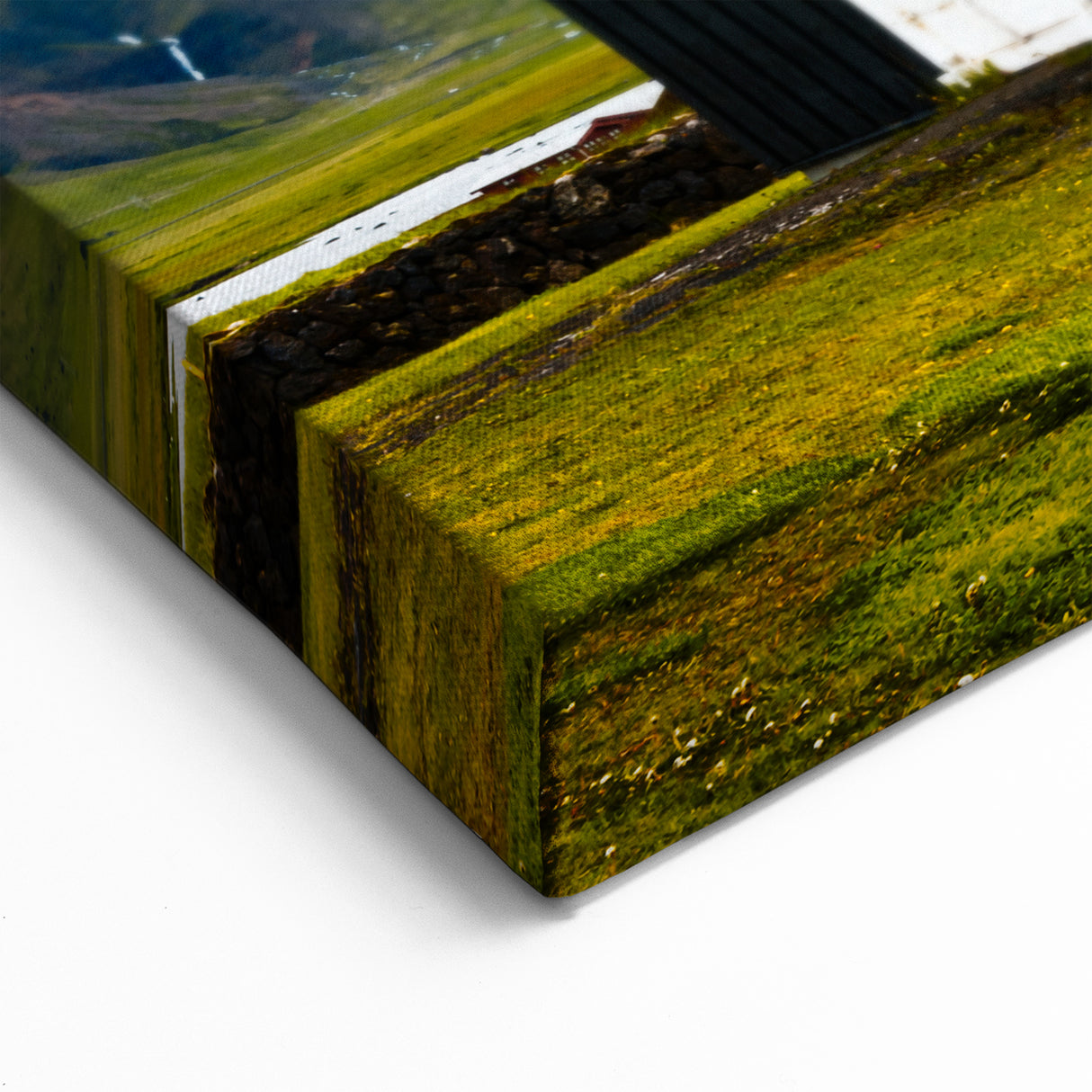 Nordic Wall Art - Black Church of Budir Iceland Canvas