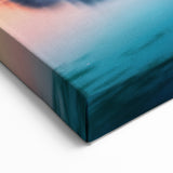 Glacial Art Prints - Northern Lights Over Snowy Mountains Canvas