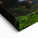 Iceland Landscape Art - Kirkjufell Mountain and Waterfall at Sunset Canvas