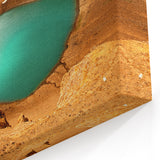 Iceland Landscape Art - Viti Crater and Turquoise Lake Canvas Print