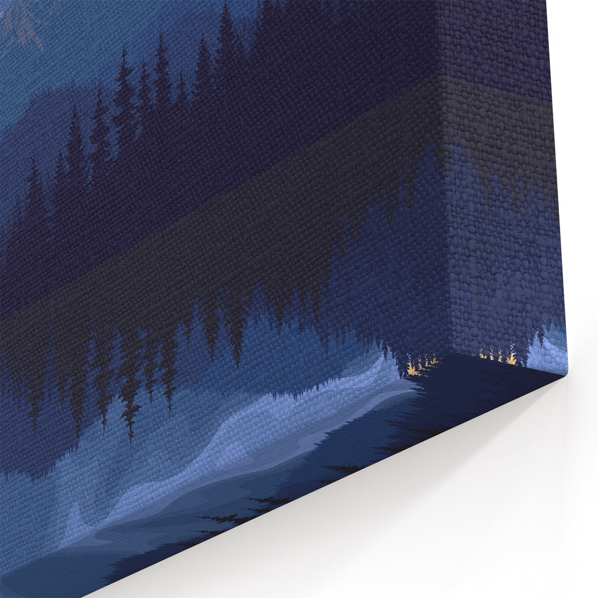 Scenic Wall Art of Colorado - Stylized Colorado Mountain Reflection Artwork