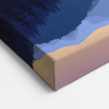 Scenic Wall Art of Colorado - Stylized Colorado Mountain Reflection Artwork