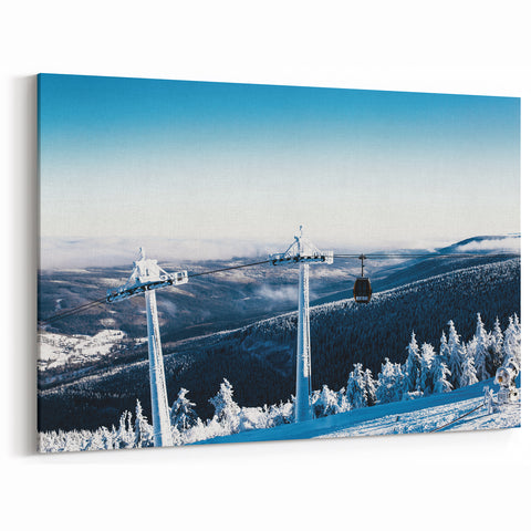 Telluride Colorado Prints - Scenic Mountain Gondola Photography Canvas