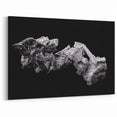 Telluride Metallic Crystal Art - Black and Silver Textured Wall Decor